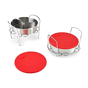 【中古】【輸入品・未使用】インスタントポット 公式 スモールメッシュスチーマーバスケット Compatible with 6-quart and 8-quart cookers レッド 5252102