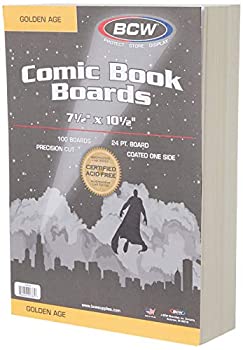 【中古】【39shop】【輸入品・未使用】100★BCW Brand GOLDEN AGE Size White Comic Backing Boards CXIWGA (19.1cm x 26.7cm ) - Protect Comics From Bending(新古品)|アトリエ絵利奈