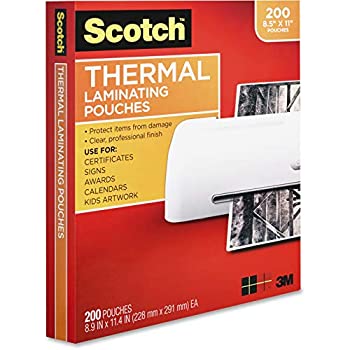 【中古】【39shop】【輸入品・未使用】Scotch★Thermal Laminating Pouches 8.9 x 11.4-Inches 3 mil thick (TP3854-200)Clear by Scotch（新古品）｜アトリエ絵利奈 12,324円