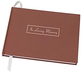 【中古】【輸入品・未使用】葬式ゲストブック 9x7インチ (ブラウン)