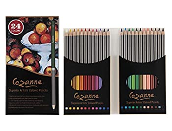 【中古】【輸入品・未使用】(セザンヌ) Cezanne プロ色鉛筆セット 24色 アーティスト品質 ソフトコア芯 描画/アート/スケッチ/シェーディング/カラーリング/レイヤリング/ブ