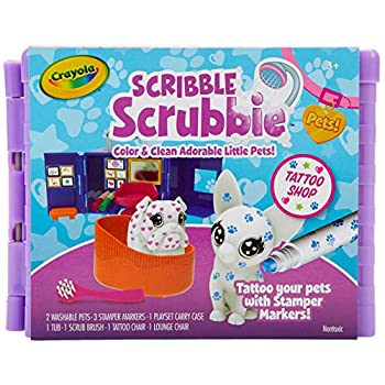 【中古】【輸入品・未使用】Crayola Scribble Scrubbie ペット タトゥーショップ おもちゃ ペット プレイセット 子供用 ギフト 3歳 4歳 5歳 6歳｜アトリエ絵利奈