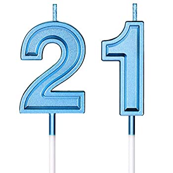 【中古】【インポート品・未当て嵌める】21歳の生まれ落ちる日蝋燭 西洋菓子 数詞蝋燭 心うれしい誕生日 西洋菓子蝋燭 トッパー飾りつけ 生まれ落ちる日 華燭の典 祝する日 祝賀会に (