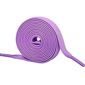 【中古】【輸入品・未使用】Booyckiy [2ペア] 2/5インチ フラット スニーカー 靴ひも 26色 靴ひも 27~72インチ US サイズ: 36inch (91cm) カラー: パープル