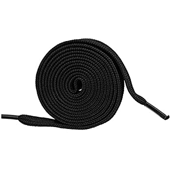 【中古】【輸入品・未使用】Booyckiy [2ペア] 2/5インチ フラット スニーカー 靴ひも 26色 靴ひも 27~72インチ US サイズ: 40inch (102cm) カラー: ブラック