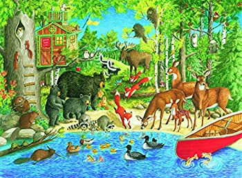 【中古】【輸入品・未使用】200ピース ジグソーパズル 森のなかまたち Woodland Friends (49 x 36 cm)