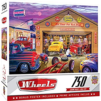 【中古】【39shop】【輸入品・未使用】MasterPieces★ホイール ジグソーパズル 古いタイマーのホットロッド ブルース・カイザーによるアートが特徴 750ピース(新古品)|アトリエ絵利奈