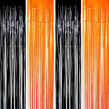 【中古】【39shop】【輸入品・未使用】JUICY★MOOM ホイルカーテン SFoilCurtain-BlackOrange-2*0.5m-4pc（新古品）｜アトリエ絵利奈