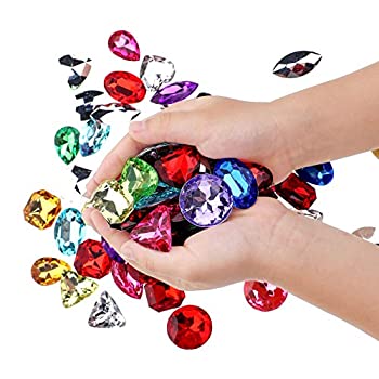 【中古】【39shop】【輸入品・未使用】Richness★パイレーツトレジャージュエル ジャンボブリングダイヤモンド マルチカラー 海賊パーティー用 80個入り(新古品)|アトリエ絵利奈