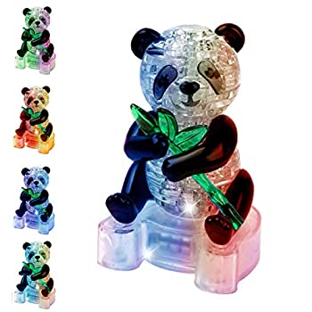 【中古】【輸入品・未使用】Coolplay DIY 3dジグソークリスタルパズル58ピースパンダwithライトアップ