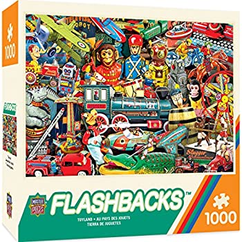 【中古】【39shop】【輸入品・未使用】Masterpiecesパズル会社Flashbacks★Toylandパズル(1000?Piece)、マルチカラー、19.25?" x26.75?"(新古品)|アトリエ絵利奈