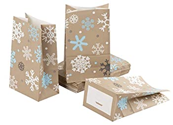 【中古】【39shop】【輸入品・未使用】パーティー用お菓子バッグ★36枚パック ギフトバッグ クリスマスパーティー用品 紙製ギフトバッグ リサイクル可能なグッディバッグ 子供用 スノー(新古品)|アトリエ絵利奈
