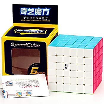 【中古】【輸入品・未使用】LiangCuber Qiyi 6x6 ステッカーレススピードキューブ Qiyi Qifan S 6x6x6 マジックキューブパズルおもちゃ