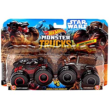 【中古】【輸入品・未使用】Hot Wheels モンスタートラック デモリション ダブル スターウォーズ エディション ダースベイダー VS チューバッカ