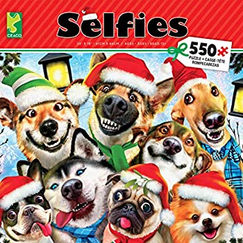 【中古】【輸入品・未使用】Ceaco クリスマス自撮りパズル - Howard Robinsonによるクリスマスチアセルフィー 550ピース