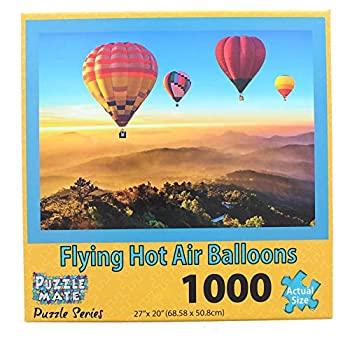 【中古】【輸入品・未使用】空飛ぶ熱気球パズル 1000ピース 27インチ x 20インチ