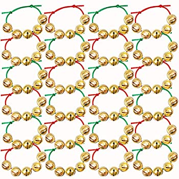 【中古】【39shop】【輸入品・未使用】Cooraby★24個パック クリスマス ジングルベル ブレスレット 調節可能 クリスマスギフトブレスレット 金属ジングル付き ホリデーパーティーの記念(新古品)|アトリエ絵利奈