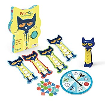 【中古】【インポート品・未当て嵌める】Educational Insights Pete the Cat I Love My Buttons 競り合い 未就学児用シェイプマッチングゲーム 客体馬齢3歳以上