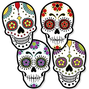 【中古】【輸入品・未使用】Day Of The Dead - Sugar Skull Decorations DIY Halloween Party Essentials - Set of 20
