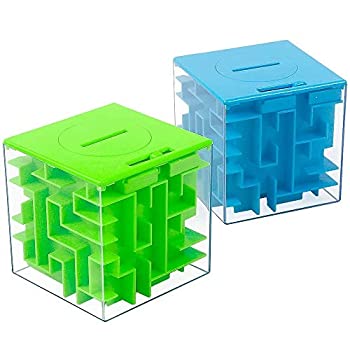 【中古】【輸入品・未使用】迷路パズルボックス 2個パック マネーホルダーパズルと脳の体操に最適 子供と大人用