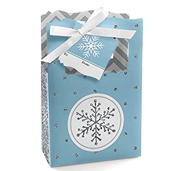 【中古】【39shop】【輸入品・未使用】Big★Dot of Happiness Winter Wonderland - スノーフレークホリデーパーティーやウィンターウェディング記念品ボックス ギフトバッグ - 12個(新古品)|アトリエ絵利奈