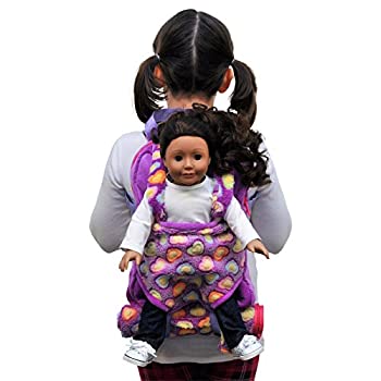 【中古】【輸入品・未使用】ピンクソフトPlush子サイズバックパックwith組み込み人形Carrier and Sleepingバッグfor人形18インチ、15インチ。Fitsアメリカンガール人形。ス