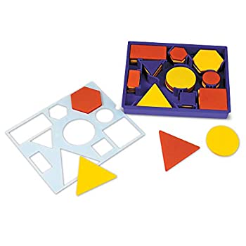 【中古】【輸入品・未使用】ラーニング リソーシズ (Learning Resources) 幼児向け 図形 パターンブロック ソーティング プラスチック製 60ピース LER1270 正規品
