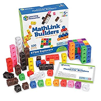 【中古】【輸入品・未使用】ラーニングリソーシズ Math Linkシリーズ 算数パズル キューブ ブロック 100個入り LER9294 正規品