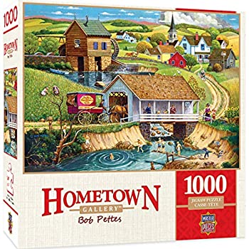 【中古】【39shop】【輸入品・未使用】MasterPieces★ホームタウンギャラリー - 夏の最後の水泳 1000ピース ジグソーパズル(新古品)|アトリエ絵利奈