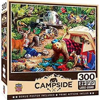 【中古】【39shop】【輸入品・未使用】MasterPieces★キャンプサイト トラブル 300ピース Ezgrip パズル 詰め合わせ (モデル:31997)(新古品)|アトリエ絵利奈