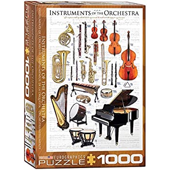 【中古】【輸入品・未使用】ジグソーパズル 1000ピース ユーログラフィックス オーケストラの楽器 6000-1410