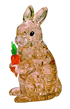 【中古】【輸入品・未使用】BePuzzled オリジナル 3D クリスタルジグソーパズル - 人参とウサギの動物組み立て 頭の体操 楽しいモデル おもちゃ ギフト 装飾 12歳以上 43ピ