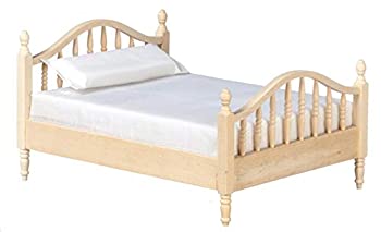 【中古】【39shop】【輸入品・未使用】Unknown★Dolls House Unfinished 1:12 Bedroom Furniture Natural Wood Spindle Double Bed（新古品）｜アトリエ絵利奈 11,218円