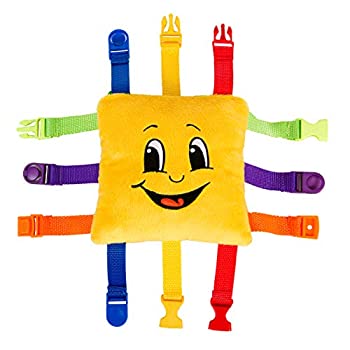 【中古】【インポート品・未当て嵌める】BUCKLE TOY Bongo - Toddler Early Learning Basic Life Skills Children\u0027s Plush Travel Activity by Buckle Toys