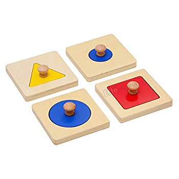 【中古】【39shop】【輸入品・未使用】Montessori★Single Shape Puzzles（新古品）｜アトリエ絵利奈