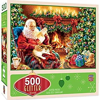【中古】【39shop】【輸入品・未使用】Masterpiecesパズル会社HolidayグリッタークリスマスDreamsパズル(500?Piece)、マルチカラー、15?"★x21?"（新古品）｜アトリエ絵利奈