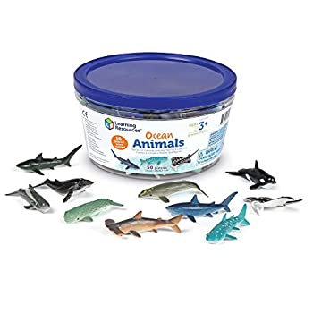 【中古】【輸入品・未使用】Learning Resources 海洋動物 カウンター 想像力豊かな遊び 50種類の海洋動物セット 50ピース 対象年齢3歳以上