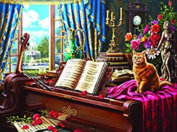 【中古】【輸入品・未使用】SUNSOUT INC グランドピアノ 猫 1000ピース ジグソーパズル|アトリエ絵利奈