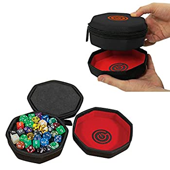 【中古】【輸入品・未使用】GEEKON 保護ダイスケース フォームパッドとネスティングフェルトダイストレイ付き ボードゲームやRPG用 - 最大75個のダイスを収納可能 (ブラック｜アトリエ絵利奈 11,534円