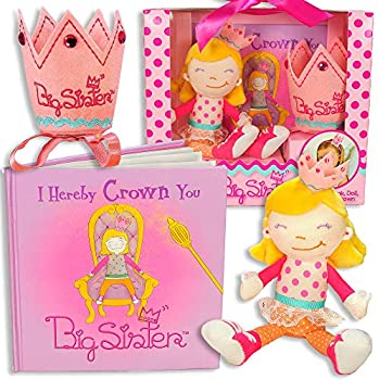 【中古】【インポート品・未当て嵌める】Big Sister Gift Set- I Hereby Crown You Big Sister Book Doll and Child Size Crown