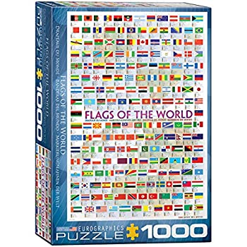 【中古】【輸入品・未使用】1000ピース ジグソーパズル 世界の国旗 6000-0128