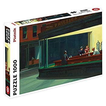 【中古】【39shop】【輸入品・未使用】1000ピース★ジグソーパズル Piatnik ナイトホークス Hopper: Nighthawks 48&times;68cm 5384（新古品）｜アトリエ絵利奈