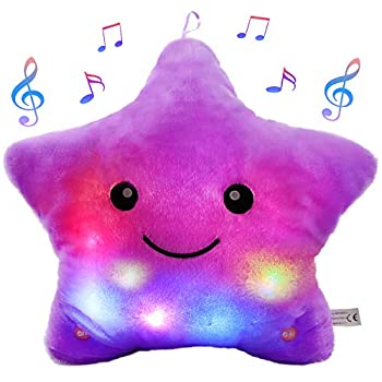 【中古】【39shop】【輸入品・未使用】Bstaofy★LEDミュージカル キラキラ星 子守唄 夜灯 ぬいぐるみおもちゃ 暗闇で歌うことを怖がるアニメ パープル（新古品）｜アトリエ絵利奈