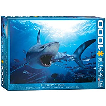 【中古】【輸入品・未使用】1000ピース ジグソーパズル Eurographics Hungry Shark 6000-0299