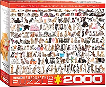 【中古】【39shop】【輸入品・未使用】2000ピース★ジグソーパズル 猫の世界(新古品)|アトリエ絵利奈