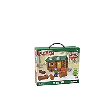 【中古】【39shop】【輸入品・未使用】LINCOLN★LOGS-On The Trail ビルディングセット 59ピース 本物の木製ログ 対象年齢3歳以上 最高のレトロビルディングギフトセット 男の子/女の子(新古品)|アトリエ絵利奈