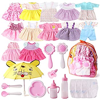 【中古】【輸入品・未使用】12インチ/13インチ/14インチ/15インチのビティ・ベビー・アライブ人形にフィットする人形用服 おむつ 360°縫製ドレス アメリカンガール人形用