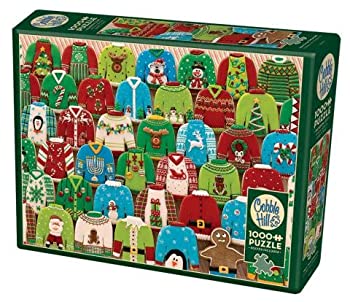 【中古】【39shop】【輸入品・未使用】1000ピース★Cobble Hill ジグソーパズル Ugly Xmas Sweaters 80143(新古品)|アトリエ絵利奈