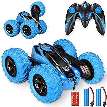 【中古】【39shop】【輸入品・未使用】リモートコントロールカー★2.4GHz 電動レーススタントカー 両面360&deg;回転 LEDヘッドライト RC 4WD 高速オフロード 3 4 5 6 7 8-12歳の男の子用お（新古品）｜アトリエ絵利奈