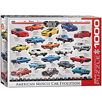 【中古】【輸入品・未使用】ジグソーパズル 1000ピース ユーログラフィックス アメリカのマッスルカーの進化 6000-0682
